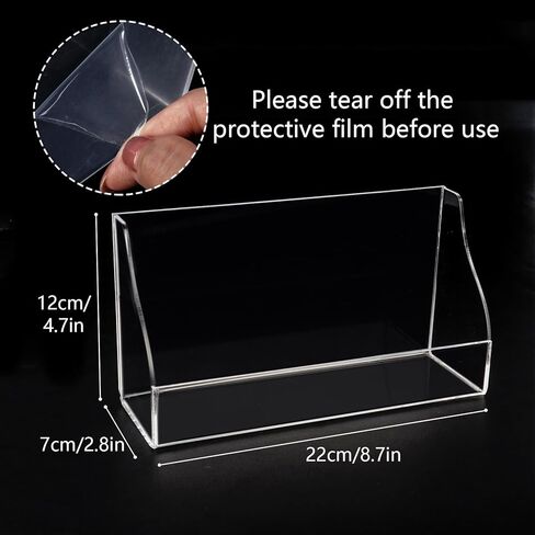 2 Pack Index Card Display Stand 5x8 Inch Acrylic Cards Holder for Desk Clear Postcard Stand Note Card Holder Index Cards Organizer Case Business Card Stand for Office Business in Saudi Arabia