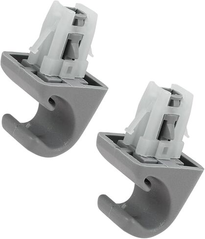 2pcs Gray Car Plastic Sun Visor Hook Clip Bracket Retainer 74348-33040 for Toyota 4Runner Corolla Matrix RAV4 Land Cruiser Venza Yaris Stylish Design in Kuwait