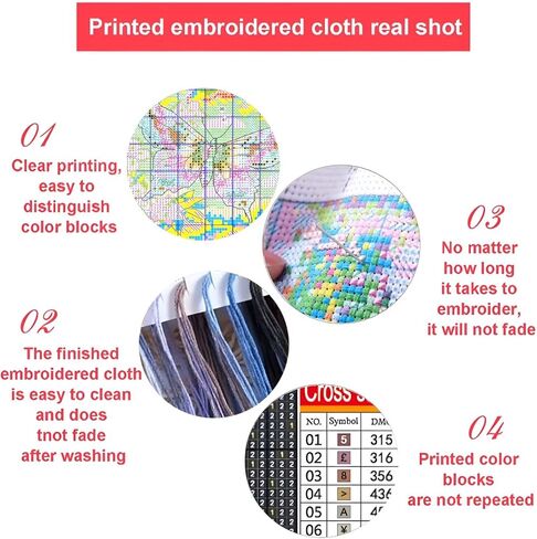 Xinpinzhou Tiger 11ct Cross Stitch Kits, 11 CT Funny Pre Printed Counted Stamped Cross Stitch Embroidery Needlepoint Needlework Patterns Kits for Beginners Adults Animal Crossstitch 40x40 cm in Saudi Arabia
