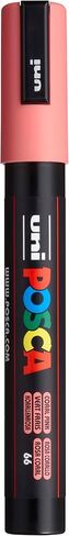 uni POSCA PC-5M Water-Based Paint Markers, Reversible Medium Tip (1.8-2.5mm), Coral Pink in Kuwait
