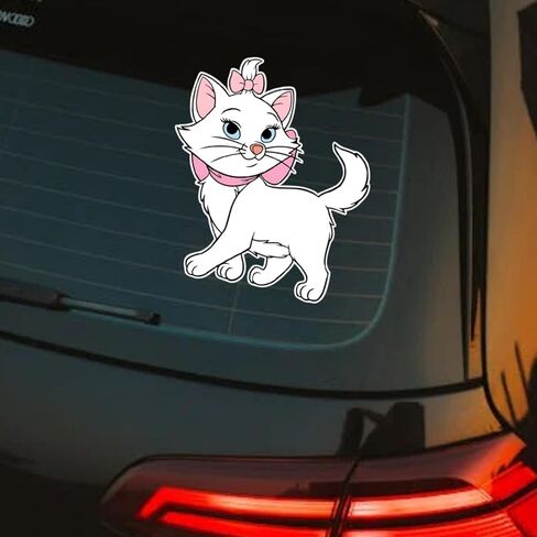 Marie Vinyl Decal – Waterproof Cat Decal for Cars Laptops Water Bottles Notebooks & Pet Lover Accessories in Saudi Arabia