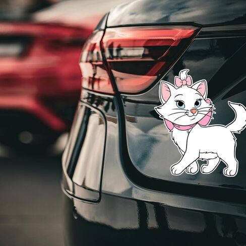 Marie Vinyl Decal – Waterproof Cat Decal for Cars Laptops Water Bottles Notebooks & Pet Lover Accessories in Saudi Arabia