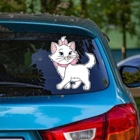 Marie Vinyl Decal – Waterproof Cat Decal for Cars Laptops Water Bottles Notebooks & Pet Lover Accessories in Saudi Arabia
