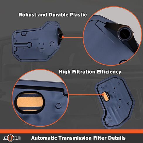 Transmission Filter And Gasket Kit 24208576 Compatible with Cadillac Escalate Astro Avalanche C1500 Express K1500 K2500 Silverado Suburban 4L60E Transmission Filter in Kuwait