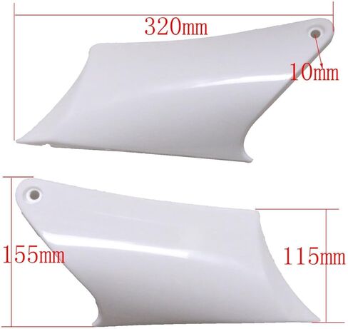 7Pcs Plastic Fairing Kit Fit Apollo Orion 50cc 70cc 90cc 110cc 125cc Pit Dirt Bike - Complete Front Rear Fenders + Side Panels + Number Plate + Graphics Sticker - White Red in Saudi Arabia