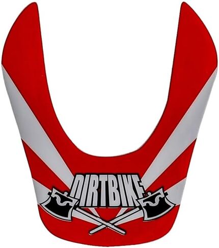 7Pcs Plastic Fairing Kit Fit Apollo Orion 50cc 70cc 90cc 110cc 125cc Pit Dirt Bike - Complete Front Rear Fenders + Side Panels + Number Plate + Graphics Sticker - White Red in Saudi Arabia