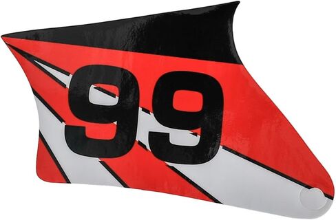 7Pcs Plastic Fairing Kit Fit Apollo Orion 50cc 70cc 90cc 110cc 125cc Pit Dirt Bike - Complete Front Rear Fenders + Side Panels + Number Plate + Graphics Sticker - White Red in Saudi Arabia