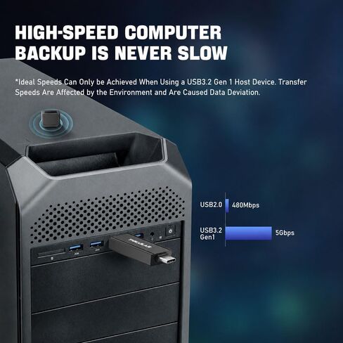 محرك أقراص فلاش THKAILAR سعة 1 تيرابايت، محرك أقراص USB مع منافذ من النوع C ونوع A 3.2، سرعة قراءة محرك USB C تصل إلى 1000 ميجابايت/ثانية، شريحة ذاكرة متوافقة مع هاتف Android، الكمبيوتر الشخصي، MacBook Pro، PS4 in Kuwait