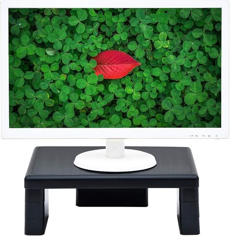 DAC STAX Monitor Riser, Ultra-Sturdy Adjustable Desktop Computer Monitor Stand, Supports up to 66 Pounds, Medium Size in Saudi Arabia
