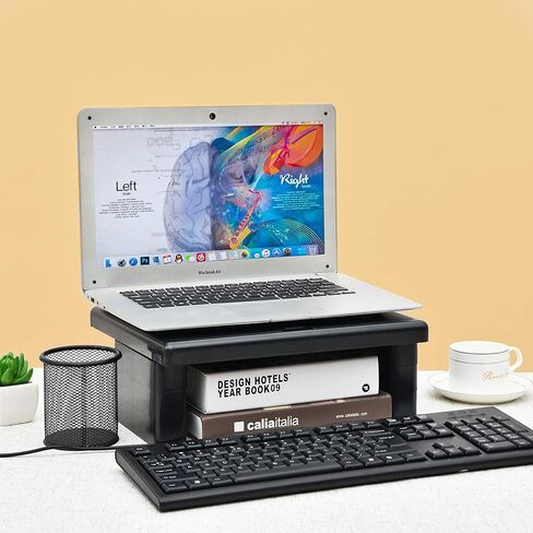 DAC STAX Monitor Riser, Ultra-Sturdy Adjustable Desktop Computer Monitor Stand, Supports up to 66 Pounds, Medium Size in Saudi Arabia