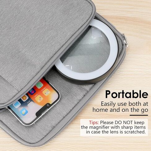 MoKo Magnifying Glass with Light, 30X Handheld Large Magnifying Glass 18LED 3 Modes Illuminated Lighted Magnifier for Elderly Kids Reading, Magazines, Coin, Jewelry, Exploring Inspection, Black in Kuwait
