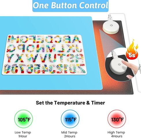 Resin Heating Mat with Cover and Timer, Epoxy Resin Curing Machine in Kuwait