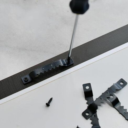 Thickened Sawtooth Picture Hangers, Supports 25kg, 25pcs Sawtooth Hangers Heavy Duty and 50pcs Screws, Picture Hangers for Hanging Photos Artwork Canvas Clock in Saudi Arabia