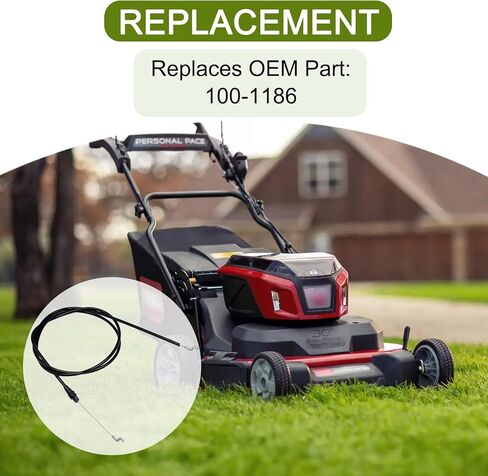 100-1186 Brake Cable for Toro Super Recycler 20036 20037 20038 20039 20040 20042 20043 20045 20048 20791 21" Walk-Behind Lawn Mowers in Saudi Arabia