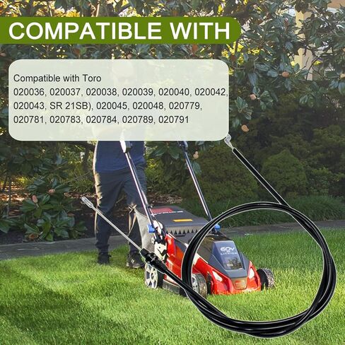 100-1186 Brake Cable for Toro Super Recycler 20036 20037 20038 20039 20040 20042 20043 20045 20048 20791 21" Walk-Behind Lawn Mowers in Saudi Arabia