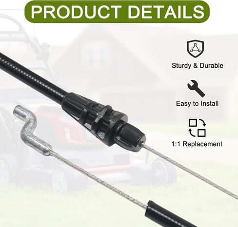 100-1186 Brake Cable for Toro Super Recycler 20036 20037 20038 20039 20040 20042 20043 20045 20048 20791 21" Walk-Behind Lawn Mowers in Saudi Arabia