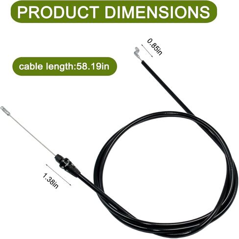 100-1186 Brake Cable for Toro Super Recycler 20036 20037 20038 20039 20040 20042 20043 20045 20048 20791 21" Walk-Behind Lawn Mowers in Saudi Arabia