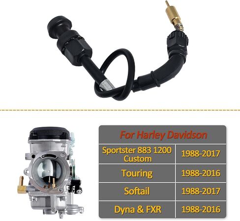 CV40 Carburetor Choke Cable for Harley Davidson HD Sportster 883 1200 Softail Touring Dyna & FXR Road King CV 40MM Carb Choke Cable in Kuwait
