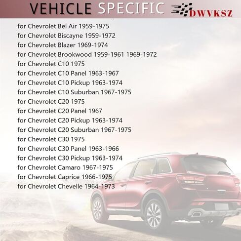 1x خرطوم سخان HVAC يستبدل #92410AL500، 92410EG000 لمدخل السخان لسيارة شيفروليه كابريس 5.7L 1969 1970 1971 1972 1973 1974 1975، لـ C10 Pickup 5.0L 1968 1969 1970 1971 1972 1973 in Kuwait
