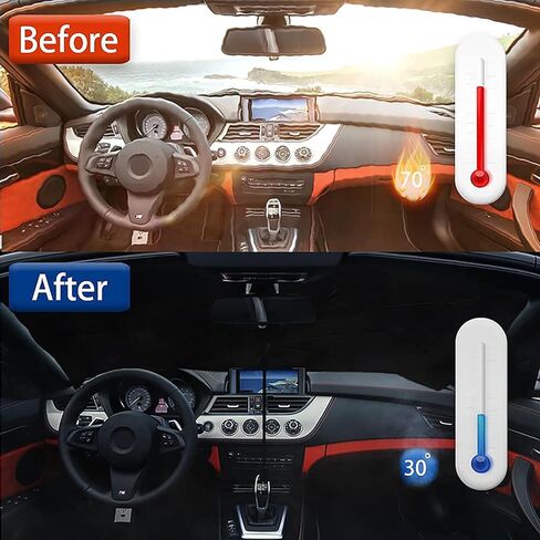 Foldable Car Windshield Sun Shade Umbrella Fit Sedan SUV Pickup Truck Most Vehicles Car Window Shades Front Windshield Sunshade in Kuwait