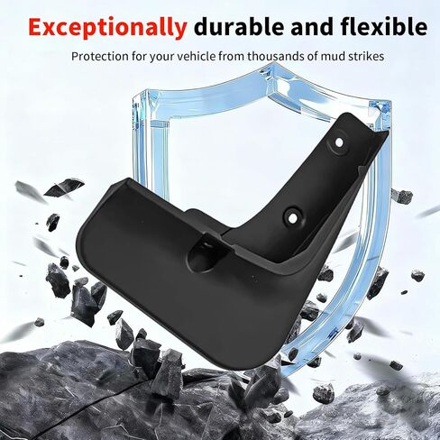 No Drill Mud Flaps for Mazda CX5 2022-2025, Heavy Duty Front & Rear All Weather Splash Guards Custom Fit S/Select/Preferred/Carbon Edition/Turbo/Signature Trims, OEM Style Black Textured Mud Guards in Saudi Arabia