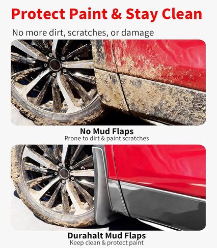 No Drill Mud Flaps for Mazda CX5 2022-2025, Heavy Duty Front & Rear All Weather Splash Guards Custom Fit S/Select/Preferred/Carbon Edition/Turbo/Signature Trims, OEM Style Black Textured Mud Guards in Saudi Arabia