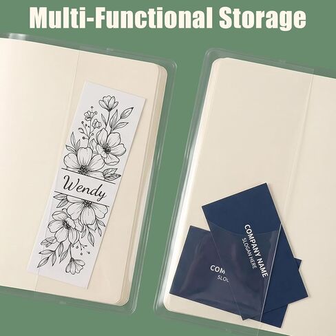 Clear Book Cover, Jelly PVC A5 Notebook Planner Cover Waterproof Plastic Book Covers Transparent Notebook Covers Sleeves for 8.5 X 5.5 A5 Journal Weeks Planners Books in Saudi Arabia