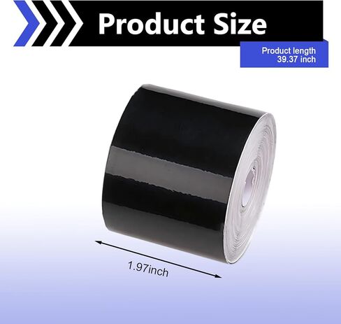 Car Decal, 32 Ft Anti-scratch Waterproof Wrap Trim, Non-peeling Protective Tape for Bumper & Side Skirt & Door Sill, DIY Cuttable Decoration Film for Most Vehicles (Glossy Black) in Kuwait
