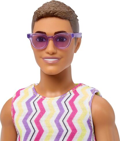 Barbie Style Fashion Dolls Set, Beach Inspired Looks and Accessories, 65th Anniversary Ken Doll in Kuwait