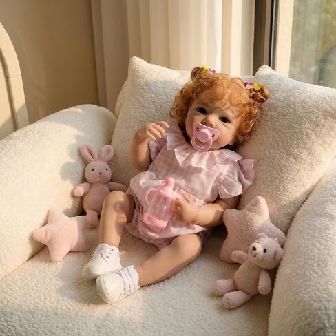 cosheng 18Inch Lifelike Full Body Girl Lifelike Reborn Baby Dolls Bettie Realistic Newborn Silicone Baby that Look Real Toy Gift for Kids Age 3+ in Saudi Arabia