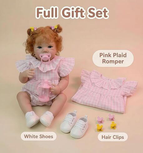 cosheng 18Inch Lifelike Full Body Girl Lifelike Reborn Baby Dolls Bettie Realistic Newborn Silicone Baby that Look Real Toy Gift for Kids Age 3+ in Saudi Arabia