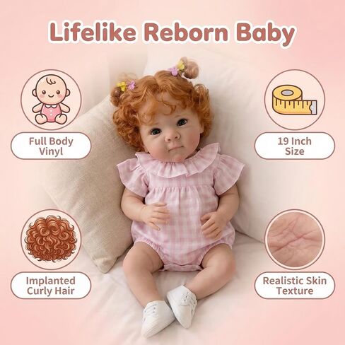 cosheng 18Inch Lifelike Full Body Girl Lifelike Reborn Baby Dolls Bettie Realistic Newborn Silicone Baby that Look Real Toy Gift for Kids Age 3+ in Saudi Arabia