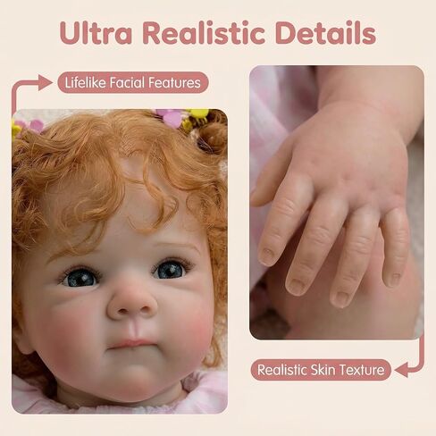 cosheng 18Inch Lifelike Full Body Girl Lifelike Reborn Baby Dolls Bettie Realistic Newborn Silicone Baby that Look Real Toy Gift for Kids Age 3+ in Saudi Arabia