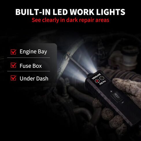 P50 Pro Power Circuit Probe Tester, 6-24V DC Automotive Circuit Tester with Component Activation, Dual LEDs, Manual Reset Protection, Polarity & Continuity Test, Short Finder, Relay Tester in Saudi Arabia