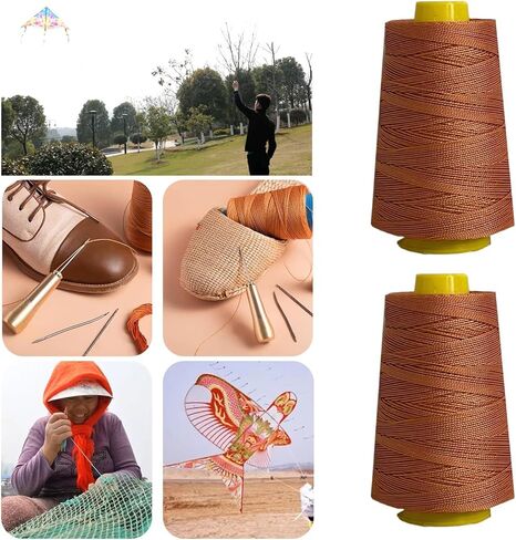 2 Roll Kite String 1000 Feet Braided Line Twine Beach Kites Strings for Kite Reel Winder Spool Handle High Altitude Flying Delta Kites in Saudi Arabia