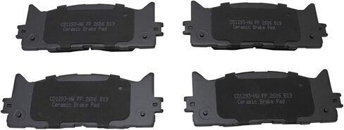 Front and Rear Brake Pad Set Ceramic Hardware Compatible with 2013-2018 Lexus ES300h 2007-2018 ES350 2008-2018 Toyota Avalon 2007-2017 Camry in Kuwait
