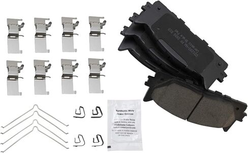 Front and Rear Brake Pad Set Ceramic Hardware Compatible with 2013-2018 Lexus ES300h 2007-2018 ES350 2008-2018 Toyota Avalon 2007-2017 Camry in Kuwait
