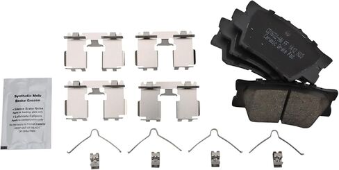 Front and Rear Brake Pad Set Ceramic Hardware Compatible with 2013-2018 Lexus ES300h 2007-2018 ES350 2008-2018 Toyota Avalon 2007-2017 Camry in Kuwait