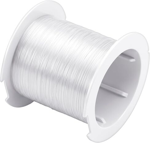 Amabro 656yard Clear Invisible Nylon Sewing Thread, 5Pcs 120M Monofilament 0.15mm for DIY Handmade Sewing Beading and Hanging Decorations Inelastic Jewelry Wire Making Ornaments Party Decor Seed Beads in Kuwait