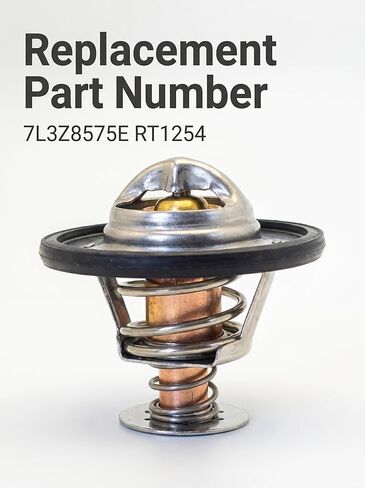7L3Z-8575-E Engine Coolant Thermostat Fit for Ford F150 F250 F350 Excursion Expedition Explorer 4.6L 5.4L 6.2L E150 E250 E350 E450 Expedition Mustang rt1254 in Saudi Arabia