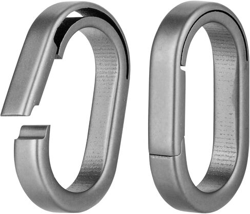 KEEPO LINK Titanium Key Ring Side Pushing, Small Key Ring Quick Release Keychain Connector for Men, 2 Pcs, OLO03 in Saudi Arabia