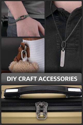 KEEPO LINK Titanium Key Ring Side Pushing, Small Key Ring Quick Release Keychain Connector for Men, 2 Pcs, OLO03 in Saudi Arabia