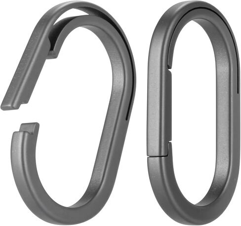 KEEPO LINK Titanium Key Ring Side Pushing, Small Key Ring Quick Release Keychain Connector for Men, 2 Pcs, OLO03 in Saudi Arabia