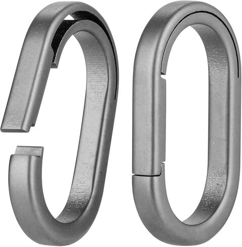 KEEPO LINK Titanium Key Ring Side Pushing, Small Key Ring Quick Release Keychain Connector for Men, 2 Pcs, OLO03 in Saudi Arabia