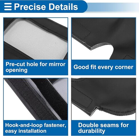 ACROPIX Sun Visor Cover for Ford for Mustang 1994-2004 Left Right Side Car Sun Visor Protector Cover Anti-Scratch Leather Black in Kuwait