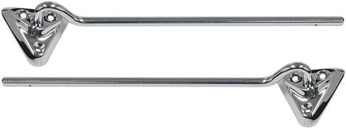Compatible/Replacement for Sunvisor Arm Brackets Left Right Pair 1960-65 Falcon, 1962-65 Fairlane, Comet, Meteor Chrome (EBC0DZ-640414CPR) in Saudi Arabia