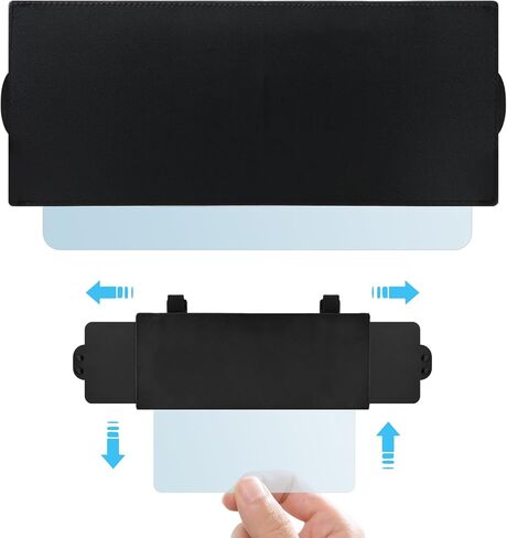 Sun Visor Extender for Car, Car Visor Extender Sun Blocker, Sunvisor Extension with Removable PC Sunshade Lens, Visors Extenders Attachment Anti-Glare for Safe Driving(Color:Clear) in Saudi Arabia