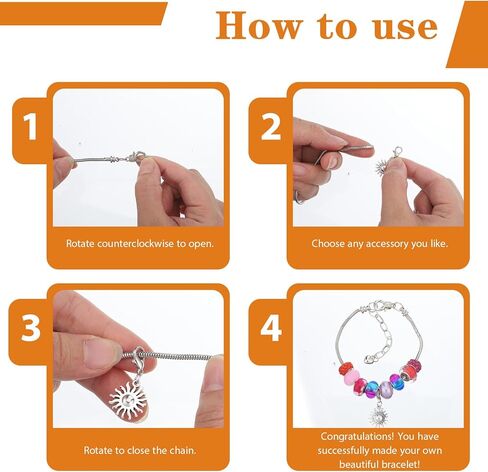 6Pcs Adjustable Snake Chain Bracelets, Silver Chain Bracelets with Lobster Clasp Extender Chain for Women DIY Jewelry Making Supplies in Saudi Arabia