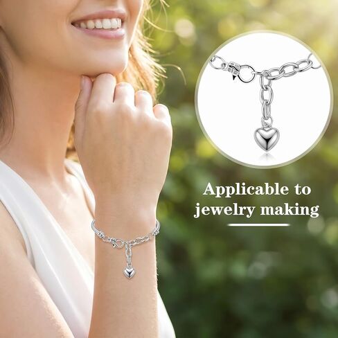 6Pcs Adjustable Snake Chain Bracelets, Silver Chain Bracelets with Lobster Clasp Extender Chain for Women DIY Jewelry Making Supplies in Saudi Arabia