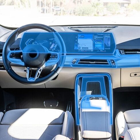 JCAKES Car Interior Center Console Transparent TPU Protective Film Anti-Scratch Repair Film PPF refit，for BMW U10 U11 X1 X2 ix1 2023 in Saudi Arabia